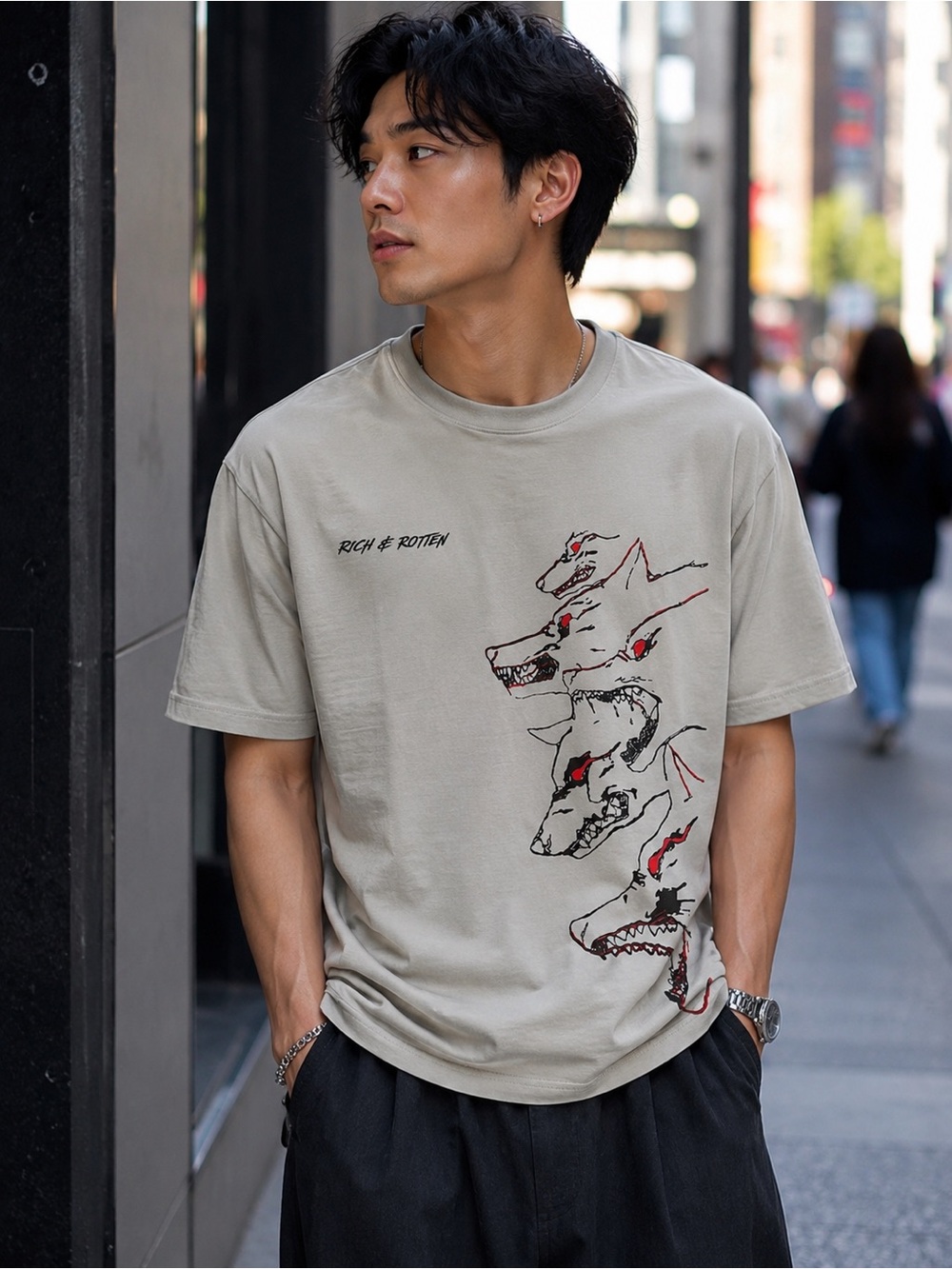 Rich & Rotten Graphic Crewneck T-Shirt